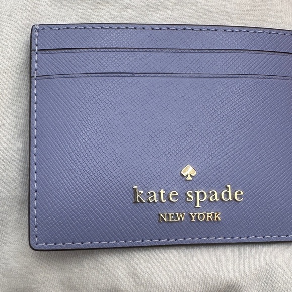 Kate Spade Madison Small Slim Card Holder Lavender/Periwinkle - Picture 3 of 7